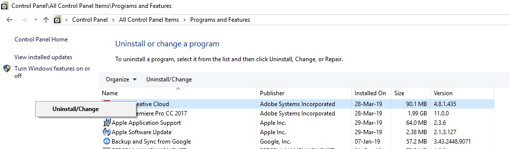 Xóa gỡ bỏ hoàn toàn phần mềm máy tính trên windows 10