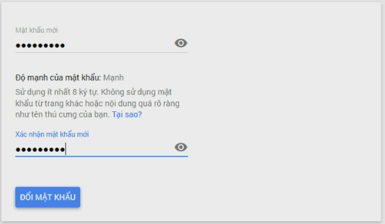 đổi mật khẩu gmail Capture