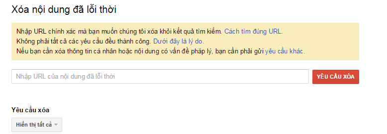 Hướng dẫn xóa thông tin cá nhân trên google