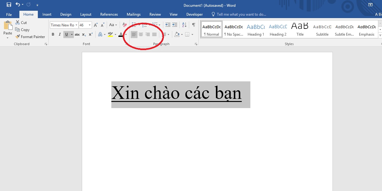 Hướng dẫn căn chỉnh lề cho văn bản trong word 2016