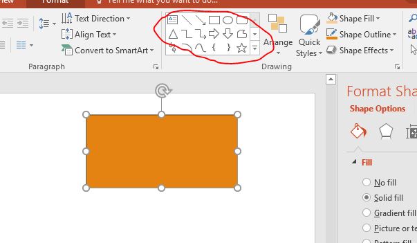 Hướng dẫn cách chèn vẽ hình học trong PowerPoint 2016