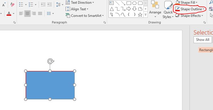 Hướng dẫn thay đổi màu viền hình vẽ PowerPoint 2016